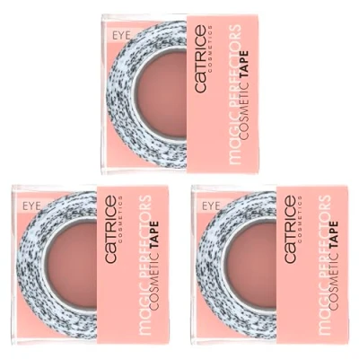 Abbildung von Catrice Magic Perfectors Cosmetic Tape, Lidschablone, für sensible Augen/Haut, definierend, Expressergebnis, Einfach zu entfernen, Nanopartikel frei, 3er Pack (3x1pcs)