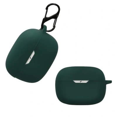 Abbildung von kwmobile Hülle kompatibel mit JBL Wave Beam Kopfhörer Case TPU Silikon Cover Schutzhülle in Dunkelgrün