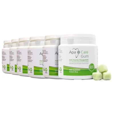 Abbildung von Apacare Gum Anti karies Kaugummi 45 St