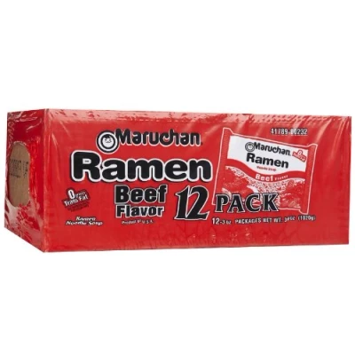 Abbildung von Maruchan Instant Lunch Rind Ramen Nudel Baby Pack 12 ct