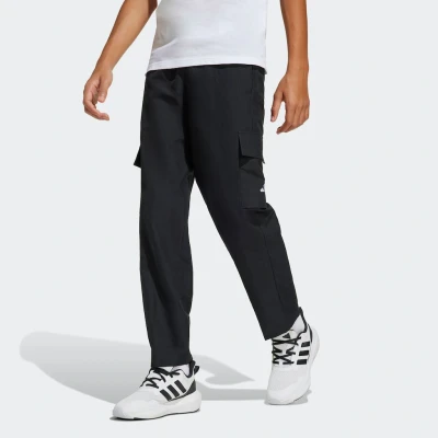 Abbildung von adidas Performance Essentials Cargo Pants Junior Unisex Stoffhose für Kinder, Größe: 176, Black/white
