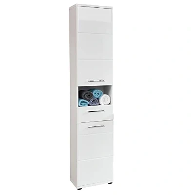 Abbildung von trendteam Hochschrank Monte Badezimmerschrank Standschrank Badschrank Highboard