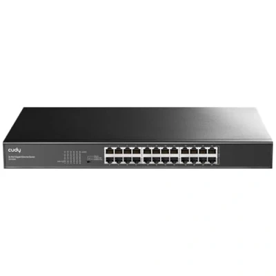 Abbildung von Cudy GS1024L 24 Port Gigabit Ethernet Switch Desktop/Rackmount Plug &amp; Play Geschirmte Ports Robustes Metall 19 Zoll