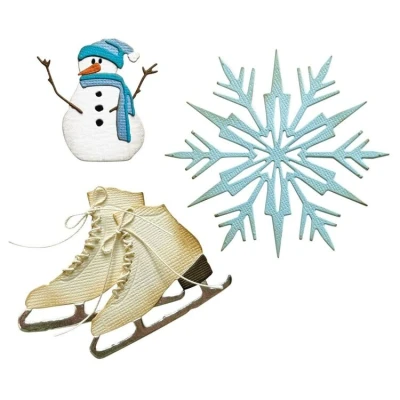 Abbildung von Sizzix Thinlits Die by Tim Holtz Vault Winter Wishes (10pcs) (666717)
