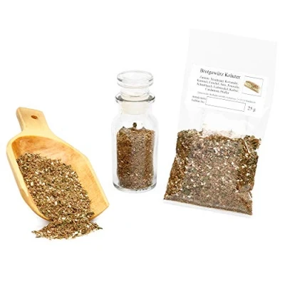 Abbildung von Brotgewürz Kräuter, Brot Gewürzmischung, Brotwürzer mit Sesam &amp; Koriander, Naturgewürz perfekt zum backen, Bauernbrot Gewürz, 25g