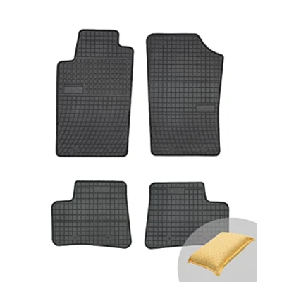 Abbildung von FROGUM EL Toro Gummimatten Ganzjähriges Set von Autofussmatte Auto Fußmatten für Peugeot 206 1998 2009 Beständiges Gummi Material 1,5cm Schutzkante