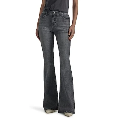 Abbildung von Lee Damen Legendary Mid Rise Flare Jeans, Blurred Darks, 40