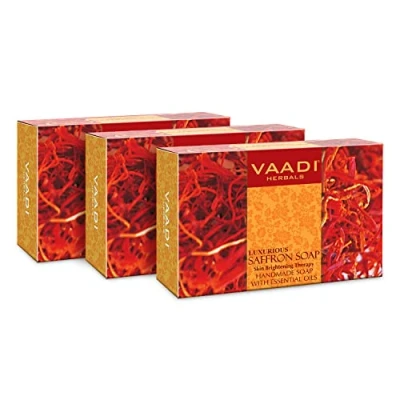 Abbildung von Vaadi Herbals Handmade Luxurious Saffron Soap 3x75g by Products