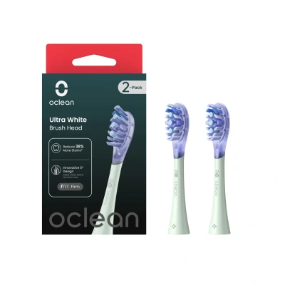 Abbildung von Oclean Ultra White Zahnbürstenkopf für Schallzahnbürste, mint, 2 Stk.