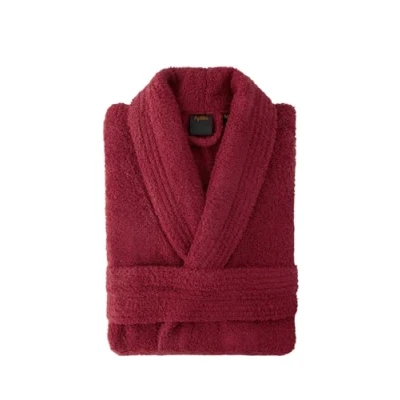 Abbildung von Top Towel Unisex Elegant Bademantel, Granat, S
