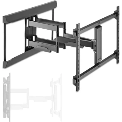 Abbildung von Xantron® HD FM600 Wandhalterung Fernseher Schwenkbar Neigbar Drehbar / 37 90 Zoll TV Halterung max. 60kg mit Kabelkanal/Fernseher Schwenkarm inkl. Montagematerial