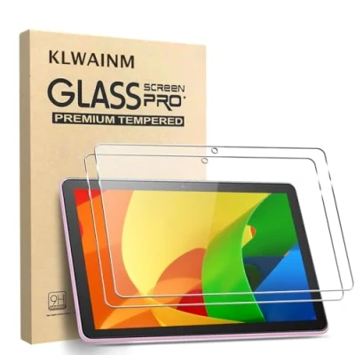 Abbildung von KLWAINM [2 Stück] 10 Zoll Tablet Nur 2023 Schutzfolie Displayschutz 2.5D Ultra HD 9H Härte Anti Kratzen Bläschenfrei Panzerfolie Hartglas Schutzglas Glas Folie Film