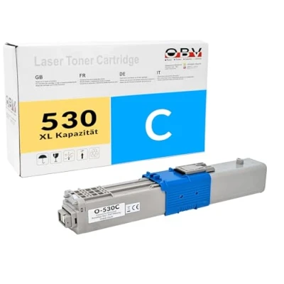 Abbildung von Kompatibel 44469724 OBV Toner für OKI C510 C530 MC561 5000 Seiten, cyan