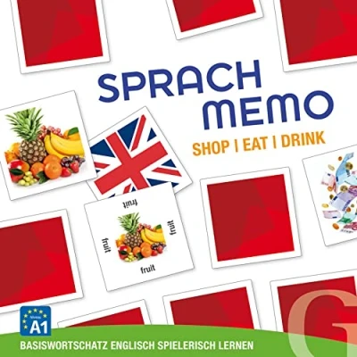 Abbildung von Sprachmemo Englisch. Shop/Eat/Drink (Spiel): Basiswortschatz Englisch spielerisch lernen / Sprachspiel