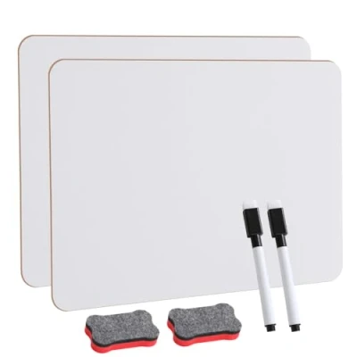 Abbildung von CRESZZLE 2er Pack Kleines Whiteboard,whiteboard set 8,2x11,8 Zoll Doppelseitige Mini Whiteboard mit 2 Stiften und Radiergummis, Tragbare, Whiteboards für Schüler, Klassenzimmer, Zuhause Büro.