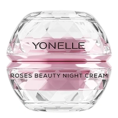 Abbildung von Yonelle Roses Geichtscreme für Nacht mit Rosen gesättigt Anti Falten und Ageing Creme Vitamin C Beauty Nachtcreme Gesicht Augen 50ml