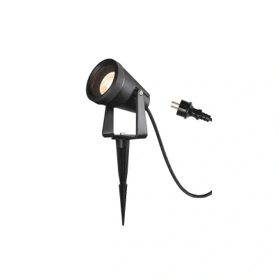 Abbildung von SLV Erdspiessleuchte SAMRINA SP single QPAR51 / Außenlampe für die Beleuchtung von Garten, Terrasse, Pflanzen, Wegen, Teich, LED Aussen Leuchte, Außen Strahler GU10 IP65 7W schwarz, 1004757