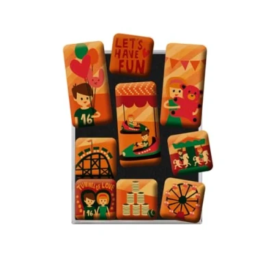 Abbildung von Nostalgic Art Retro Kühlschrank Magnete, 9 Stück, Let&#039;s Have Fun Geschenk Idee für Nostalgie Fans, Magnetset Magnettafel, Vintage Design