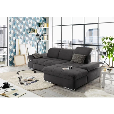 Abbildung von set one by Musterring Ecksofa &quot;SO4100 V&quot;, mit verstellbaren Kopfteilen, wahlweise Funktionen