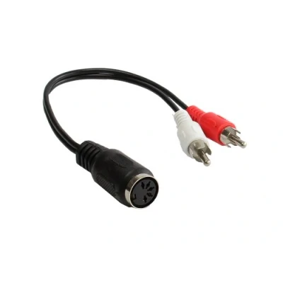 Abbildung von Kabelmeister® Audio Adapter 5 pol DIN Buchse / 2 Cinch Stecker