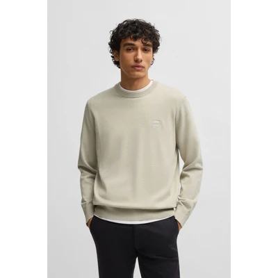 Abbildung von BOSS Kanovano Strickpullover, Herren, Größe: XL, Light beige