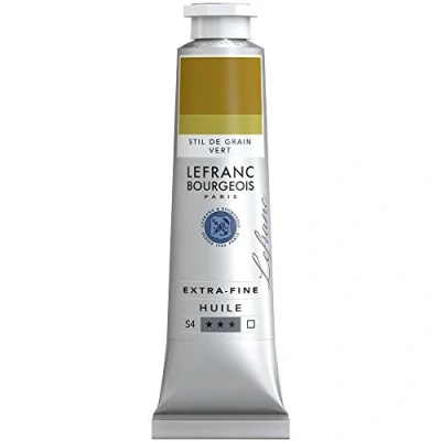 Abbildung von Lefranc Bourgeois 405111 extra feine Ölfarbe in Künstlerqualität aus hochwertigen Pigmenten, lebendige Farben, hohe Lichtechtheit, 40ml Tube Strukturiertes Grün