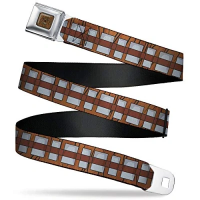 Abbildung von Buckle Down Gurtschnalle Star Wars Chewbacca Bandolier Bounding Braun Grau 32 bis 52 Zoll