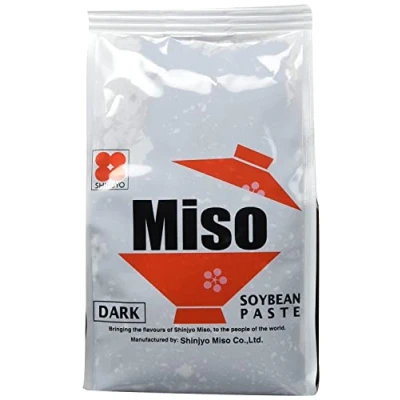 Abbildung von Shinjyo Miso dunkle Suppenpaste aus Japan Ideal zum Kochen von Misosuppe oder Würzen Marinaden und Glasuren für Fleischgerichte 1 x 500 g