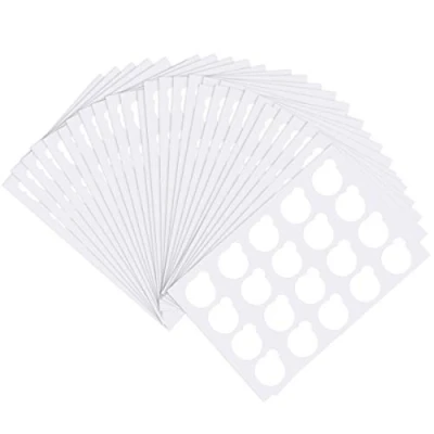 Abbildung von 500 Stück Lash Holder für Wimpernkleber, Wimpernkleberhalter Palette Aufkleber Papier Wimpernverlängerung, Klebepads Wasserfest Wimpernhalter Ring Silikon Glas