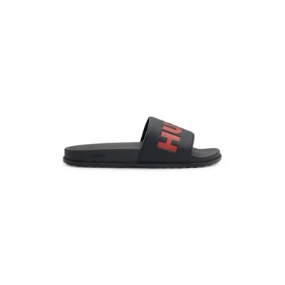 Abbildung von HUGO Match_It_Slid_rblg_N Badepantolette, Sommerschuh, Poolslides, Schlappen, mit Logoschriftzug