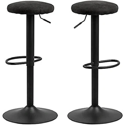 Abbildung von ACTONA GROUP Barhocker &quot;Finch&quot;, Barstuhl, (Set, 2 St), Höhenverstellbar, Fußstütze, Trompete Gestell