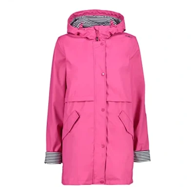 Abbildung von CMP Damen Damenjacke Mit Fester Kapuze Regenjacke, Geranie, 4XL EU