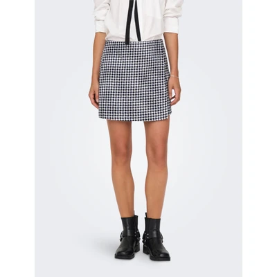 Abbildung von ONLY Onlterra Skort Shorts, Damen, Größe: 42, Night sky/white houndstooth