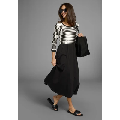 Abbildung von Laura Scott 2 in 1 Kleid mit Streifen Design NEUE KOLLEKTION