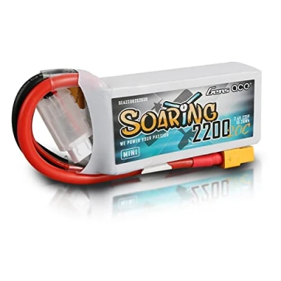 Abbildung von Gens ace Lipo 2S 2200mAh 7.4 V 20C Akku Pack mit XT60 Stecker für Flugzeughelikopter Speziell 1:14 RC Car Flugzeug
