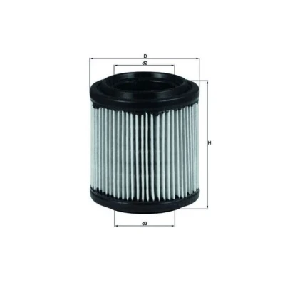 Abbildung von MAHLE ORIGINAL LX 279 Luftfilter 76,0 67,0 Filtereinsatz PORSCHE: 928 Coupe
