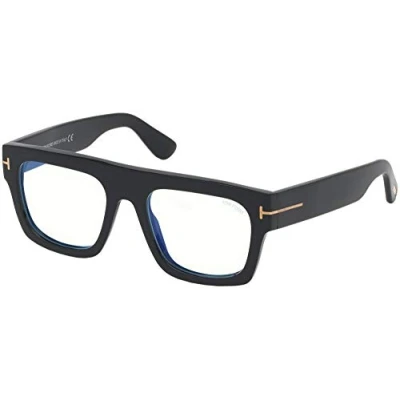 Abbildung von Tom Ford FAUSTO FT 5634 B BLUE BLOCK Unisex Brille Black 53/20/145,