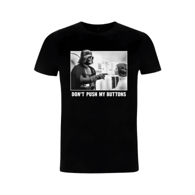 Abbildung von STAR WARS Button Pusher Unisex Tshirt print, Herren, Größe: Large, Black