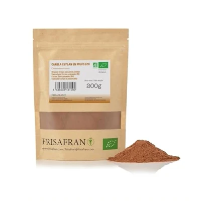Abbildung von FRISAFRAN BIO Ceylon Zimt Gemahlen 200g Zimtpulver keine Zusatzstoffe Original aus Sri Lanka natürlicher Anbau
