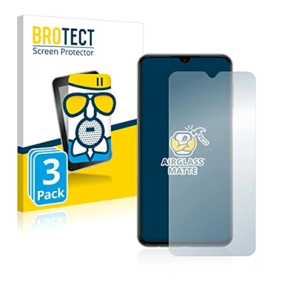 Abbildung von BROTECT Entspiegelungs Schutzglas für Samsung Galaxy M33 (3 Stück) Schutz Folie Panzerfolie Glas Matt [Extrem Kratzfest 9H, Anti Reflex]