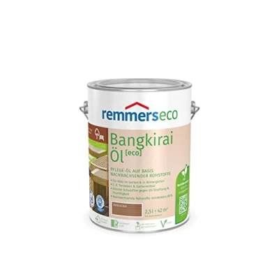 Abbildung von Remmers Gartenholz Öl [eco], bangkirai intensiv, 5 Liter, Wetterbeständiges, mattes Öl, aussen und innen, optimal für Terassen &amp; Gartenmöbel, rutschhemmend