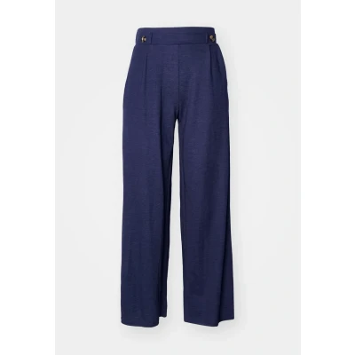 Abbildung von JDY Jdybirdie Geggo LONG PANT Stoffhose, Damen, Größe: Lx32, Black iris melange