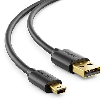 Abbildung von deleyCON 1,5m Mini USB 2.0 Datenkabel A Stecker zu Kabel
