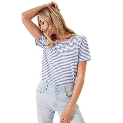 Abbildung von Garcia Damen Short Sleeve T Shirt, Blue Grey, XXL