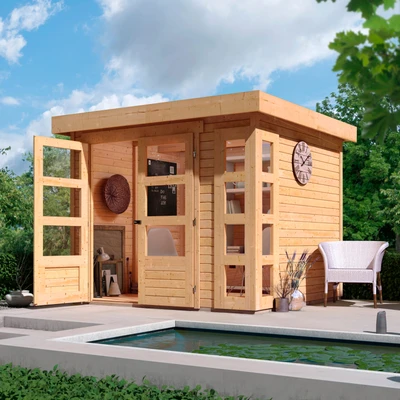 Abbildung von Karibu Gartenhaus Nordsee 3, BxT: 266x238 cm