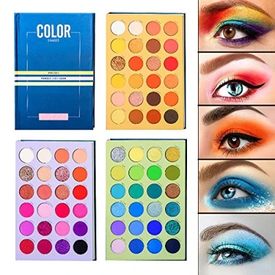 Abbildung von Beauty Glazed 72 Farben Lidschatten, Schimmer und Matt Hochpigmentierte All In One Lidschatten Palette Glitter Pearlescent Nude Eyes Kosmetische Make up