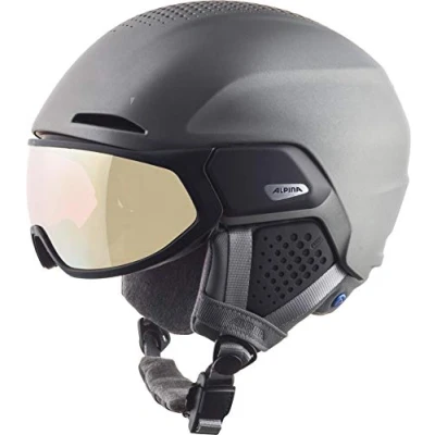 Abbildung von ALPINA Unisex Erwachsene, ALTO QV Visierhelm, gunmetal matt, 51 55 cm