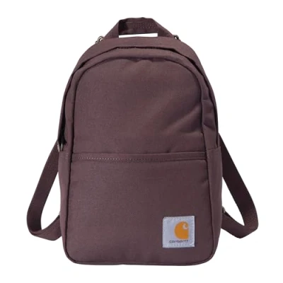 Abbildung von Carhartt Unisex Erwachsene Mini Backpack, Everyday Essentials Tagesrucksack für Damen und Herren, Wein, One Size