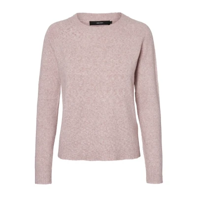 Abbildung von Vero Moda LS Oneck GA NOOS Strickpullover Woodrose, Damen, Größe: Small, Woodrose
