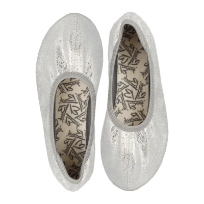 Abbildung von Beck Basic Klassischer Ballerina für Kinder, Größe: 23, Silber Schuhe
